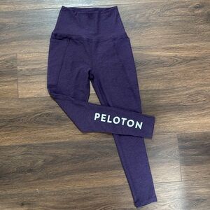 Beyond Yoga Peloton Leggings XS S Purple Heather Yoga Gym Athleisure Cycle